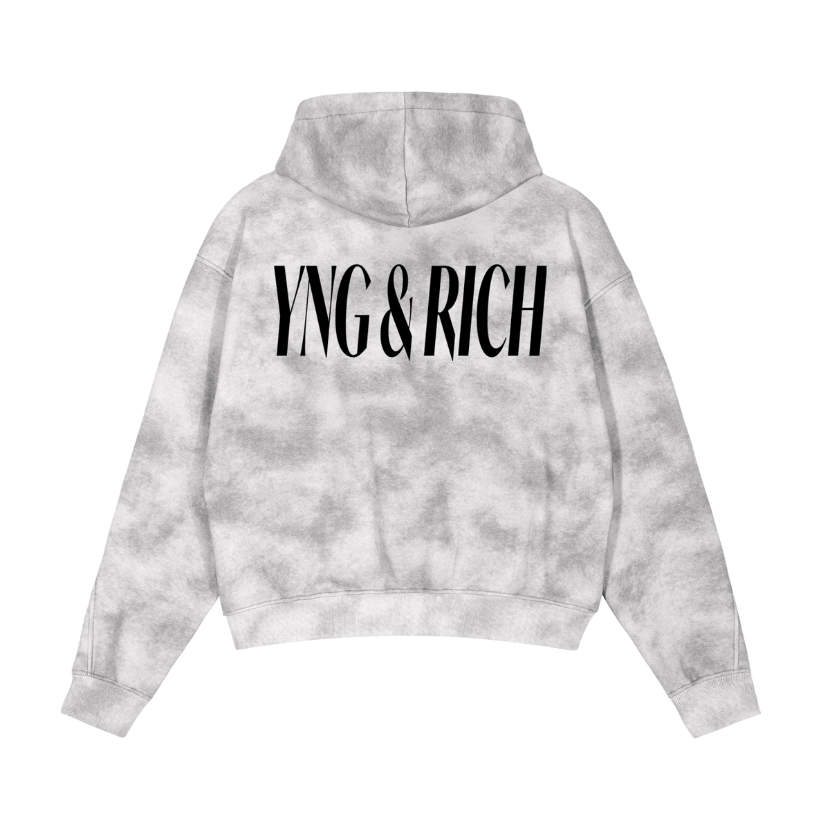 STAR Washed Zip-Up Fleece Hoodie